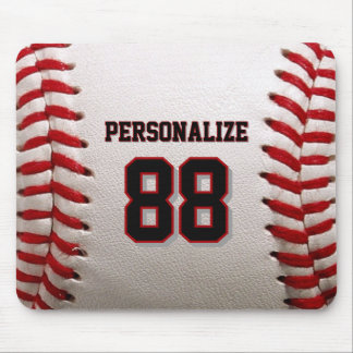Alfombrilla De Ratón Béisbol Softbol Nombre y Número Personalizados