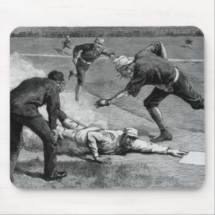 Alfombrilla De Ratón Béisbol vintage de Thure De Thulstrup, 1885
