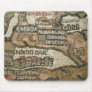 Alfombrilla De Ratón Belén, detalle de un mapa de Jericó