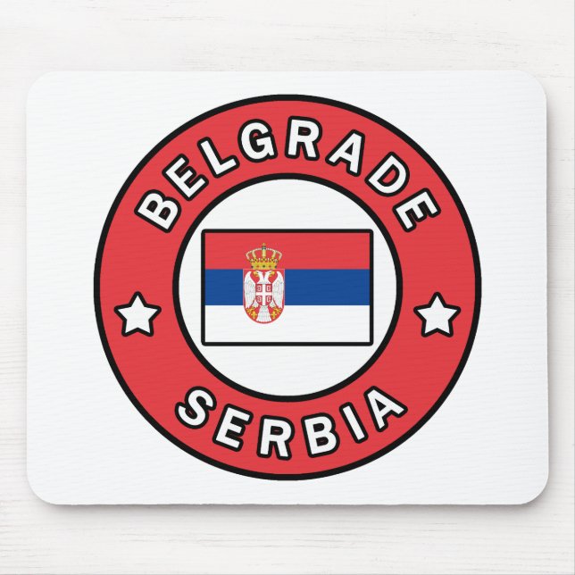 Alfombrilla De Ratón Belgrado Serbia (Frente)