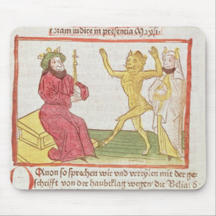 Alfombrilla De Ratón Belial baila ante rey Solomon