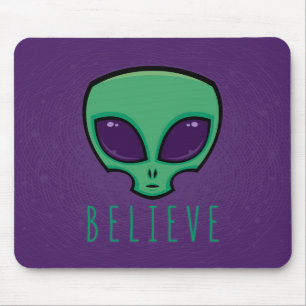 Alfombrilla De Ratón Believe Alien Head