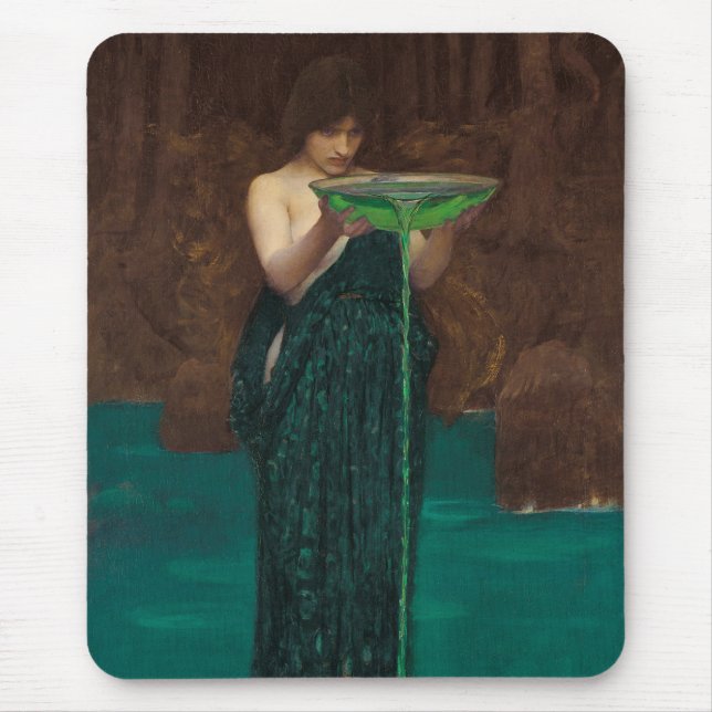Alfombrilla De Ratón Bella Artes de Circe Invidiosa Waterhouse (Frente)