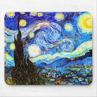 Alfombrilla De Ratón Bella Artes nocturno Van Gogh Starry