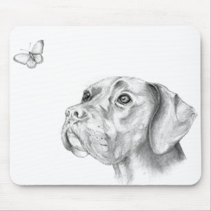 Alfombrilla De Ratón Bella Un perro de raza mixta Boxer Labrador Retrie