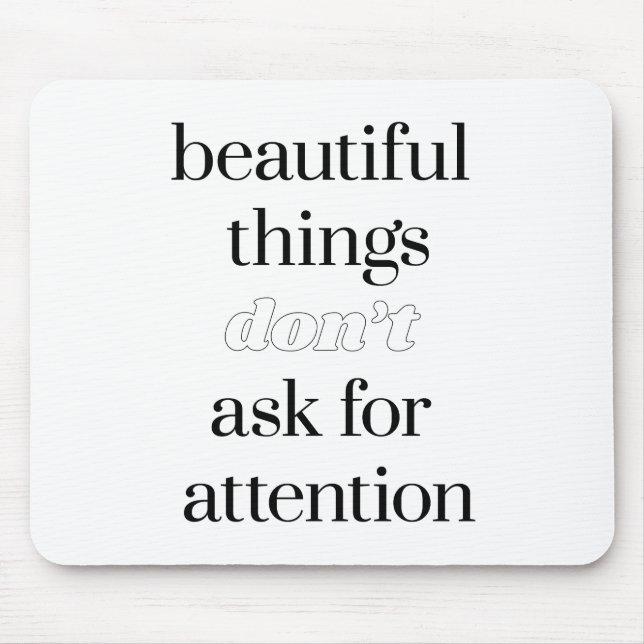 Alfombrilla De Ratón Bellas cosas para la almohadilla del ratón (Frente)