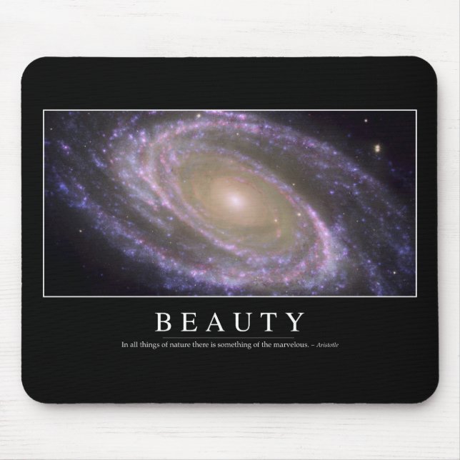 Alfombrilla De Ratón Belleza: Inspiradora cita 2 (Frente)