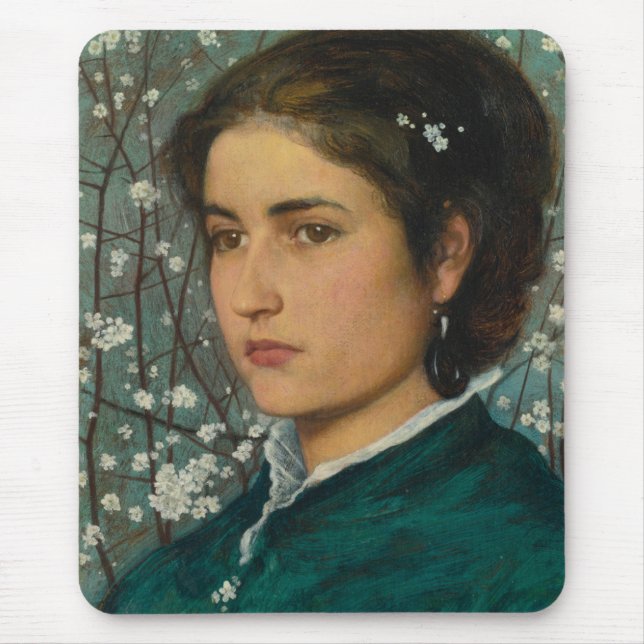 Alfombrilla De Ratón Belleza joven (mujer elegante) (retrato femenino) (Frente)