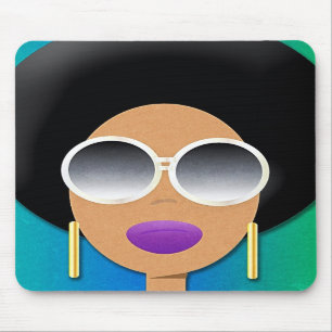 Alfombrilla De Ratón Belleza Mousepad del Afro