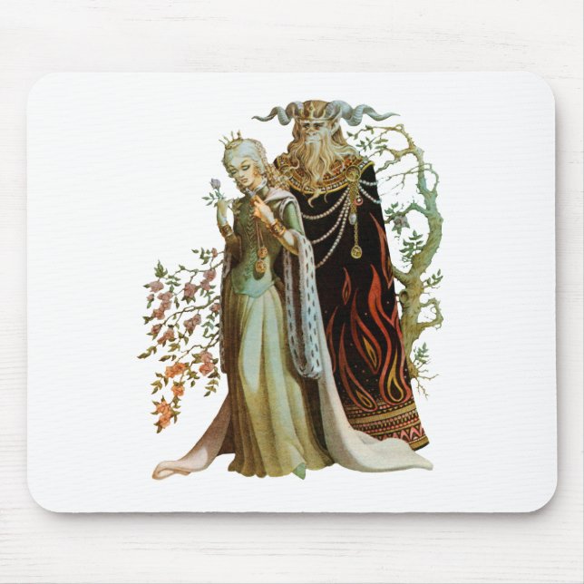 Alfombrilla De Ratón Belleza y la bestia Mousepad (Frente)