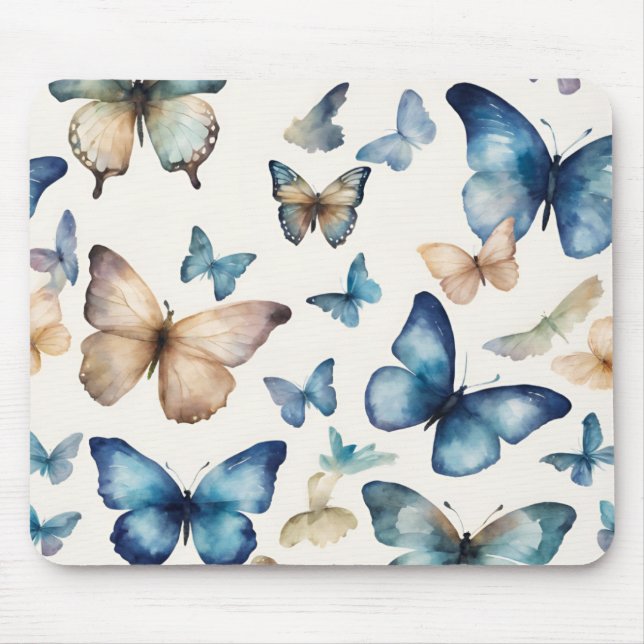 Alfombrilla De Ratón Bellezas de Mariposas (Frente)