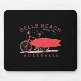 Alfombrilla De Ratón Bells Beach Australia Surfboard Bike Surfer 