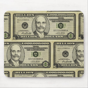 Alfombrilla De Ratón Ben Bernanke mil millones billetes de dólar
