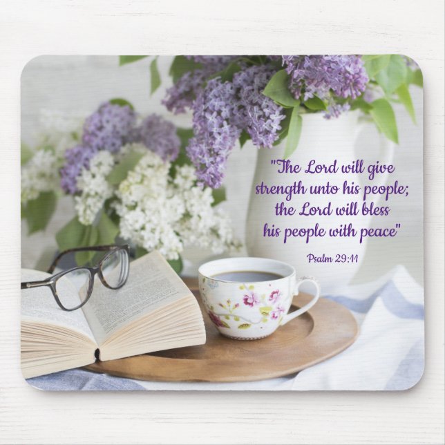 Alfombrilla De Ratón Bendecidos con la paz (Frente)