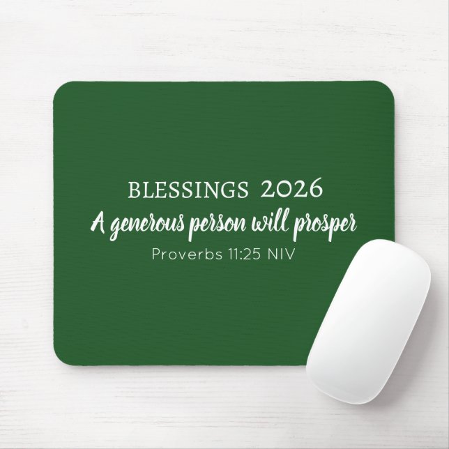 Alfombrilla De Ratón Bendiciones Versículo de la Biblia de Prosperidad  (Con ratón)