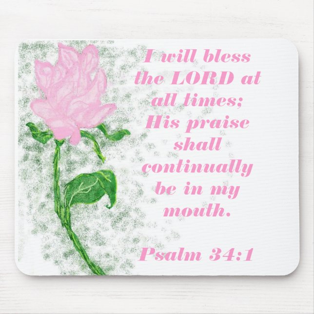 Alfombrilla De Ratón Bendiga al SEÑOR (Frente)