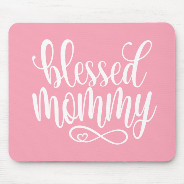 Alfombrilla De Ratón Bendita cita del Día de la Madre| Mousepad (Frente)