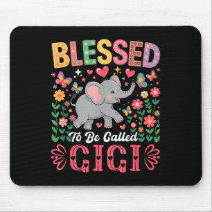 Alfombrilla De Ratón Bendita De Ser Llamada Gigi Día de la Madre Elepha