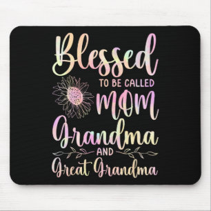 Alfombrilla De Ratón Bendita De Ser Llamada Mamá Abuela Y Gran Abuela