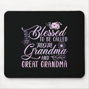 Alfombrilla De Ratón Bendita De Ser Llamada Mamá Abuela Y Gran Abuela