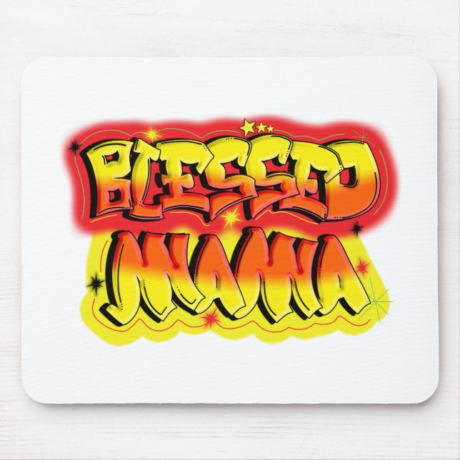 Alfombrilla De Ratón Bendita mamá (Frente)