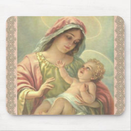 Alfombrilla De Ratón Bendita Virgen María con el Niño Jesús