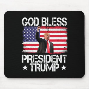 Alfombrilla De Ratón Bendito presidente Trump 2024 apoya la elección de