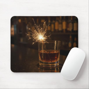 Alfombrilla De Ratón Bengala en un vaso de Whisky