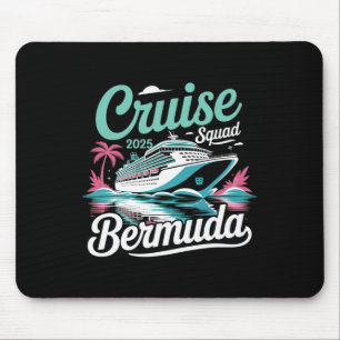 Alfombrilla De Ratón Bermuda Cruise Squad 2025 Vacaciones de Verano Fam