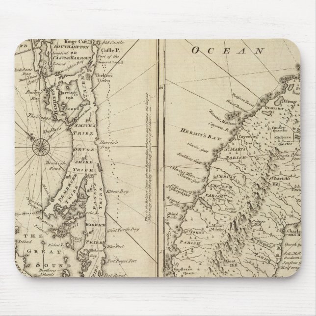 Alfombrilla De Ratón Bermudas (Frente)