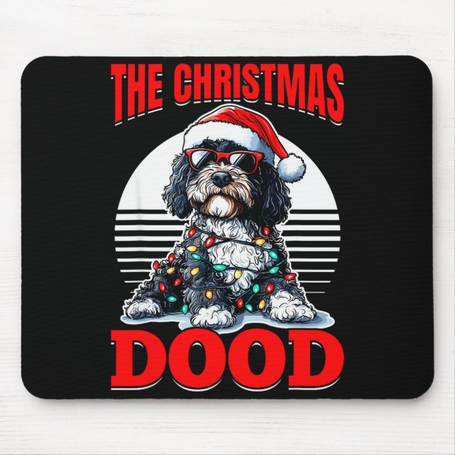 Alfombrilla De Ratón Bernedoodle Christmas Dog Breed The Christmas Dood (Frente)