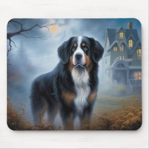 Alfombrilla De Ratón Bernese Mountain Halloween Scary