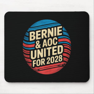 Alfombrilla De Ratón Bernie Sanders Y Aoc 2028 Para La Campaña Presiden