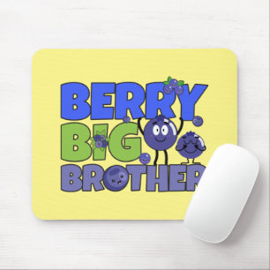 Alfombrilla De Ratón Berry Big Brother - Sibling Blueberry Pun