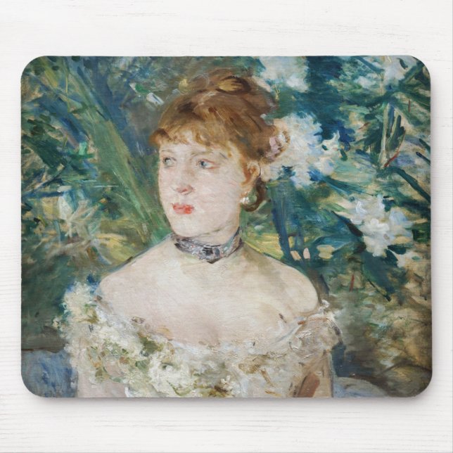 Alfombrilla De Ratón Berthe Morisot - Joven Chica en un vestido de bola (Frente)