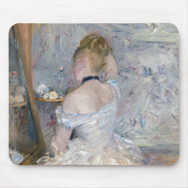Alfombrilla De Ratón Berthe Morisot - Mujer en su retrete (Frente)