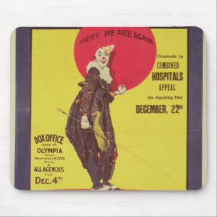 Alfombrilla De Ratón Bertram muele el poster del circo