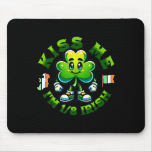 Alfombrilla De Ratón Bésame Cumplo 18 Día de San Patricio Feliz Trébol
