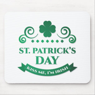 Alfombrilla De Ratón bésame, soy irlandés.