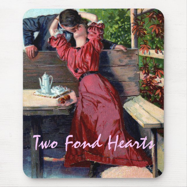 Alfombrilla De Ratón Beso cariñoso Mousepad (Frente)