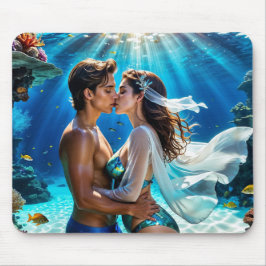 Alfombrilla De Ratón Beso de los Amantes Submarinos