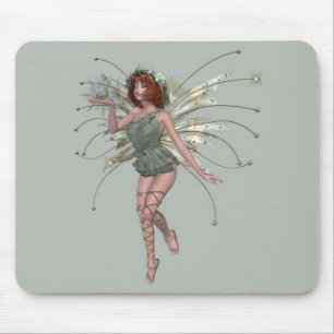 Alfombrilla De Ratón Beso del KRW el Faery principal rojo Mousepad de