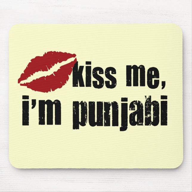 Alfombrilla De Ratón Beso del Punjabi (Frente)