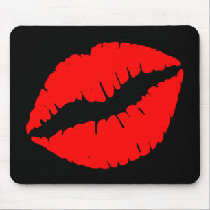 Alfombrilla De Ratón Beso Rojo