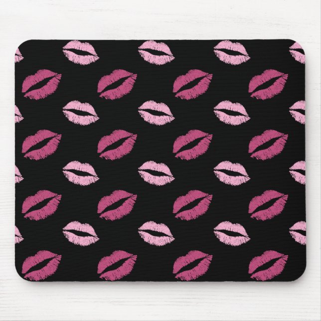 Alfombrilla De Ratón Besos Rosados (Frente)
