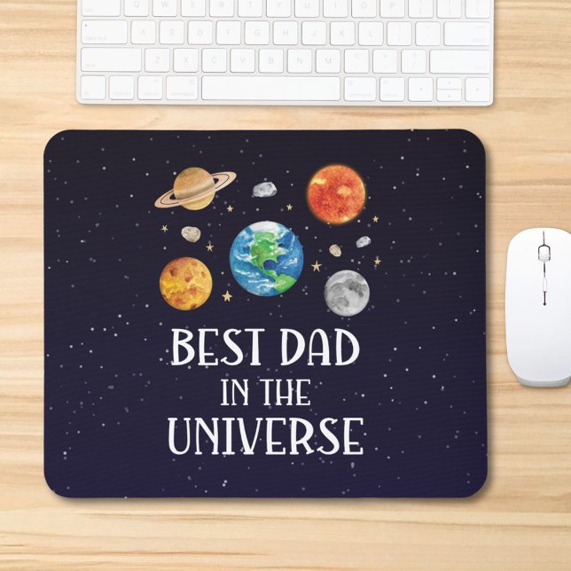 Alfombrilla De Ratón Best Dad in The Universe Funny Quote Fathers Day (Subido por el creador)