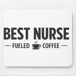 Alfombrilla De Ratón Best Nurse Fueled by Coffee Mouse Pad
