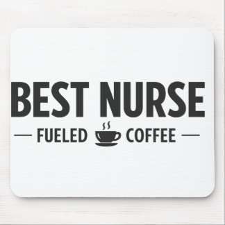 Alfombrilla De Ratón Best Nurse Fueled by Coffee Mouse Pad