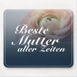 Alfombrilla De Ratón Beste Mutter aller Zeiten mit großer Rosa rosa