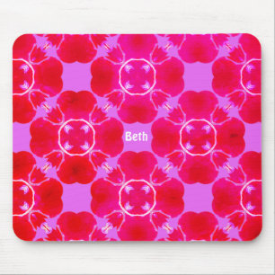 Alfombrilla De Ratón BETH ~ Patrón retro fractal ~ Personalizado ~